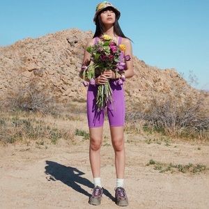 Girlfriend Collective Wildflower Bike Shorts